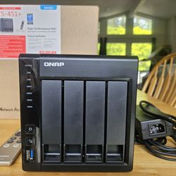 QNAP TS-451+ Like New NAS, Multimedia Server, Personal Cloud, Office