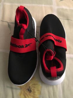 Reebok Slip-On Sneakers Black and Red
