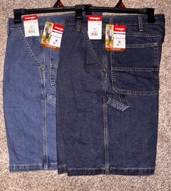 Wrangler Five Star Carpenter Denim Shorts Size 34