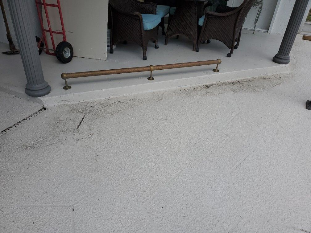 Antique Brass Bar Foot Rest