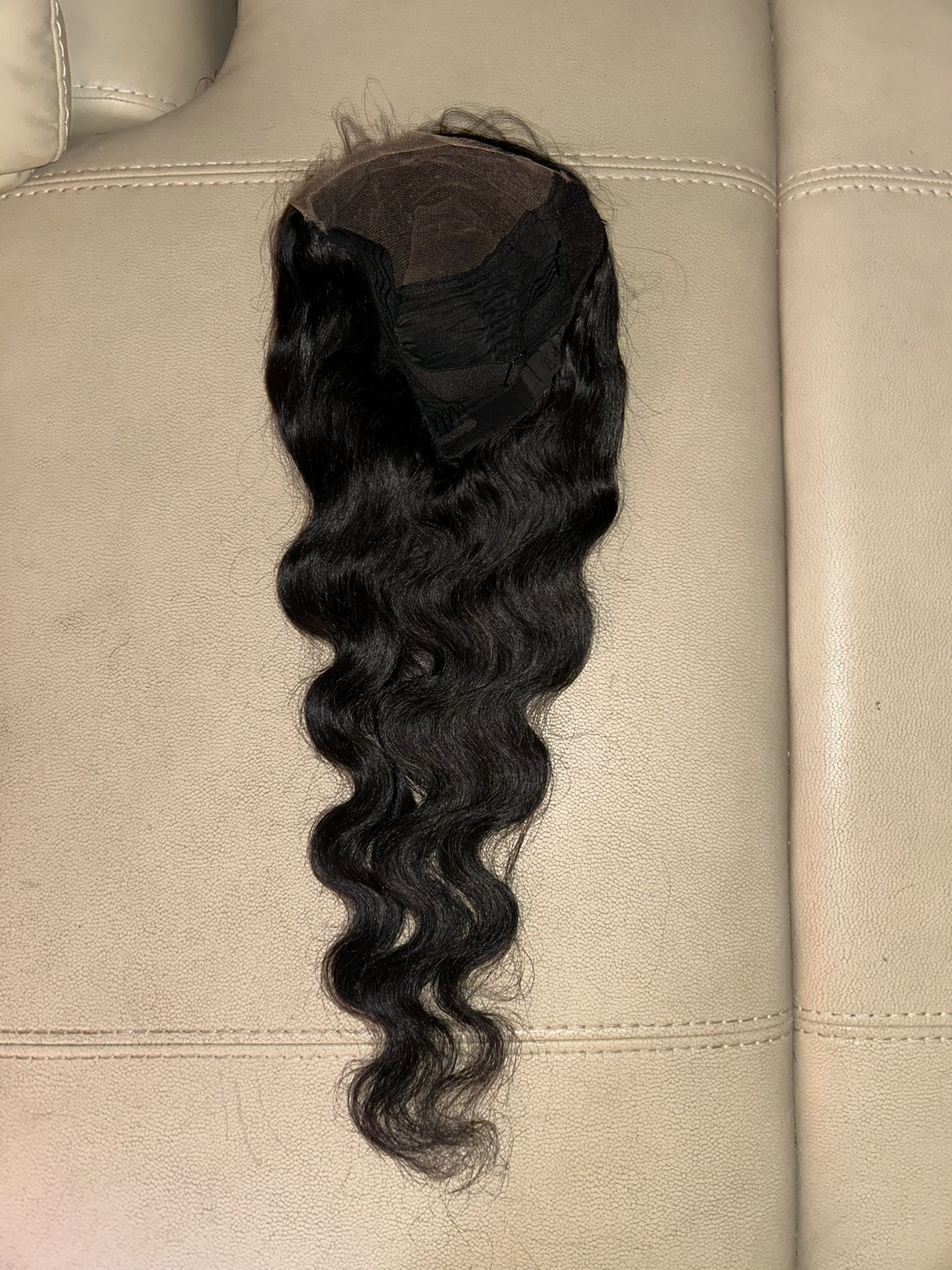 100% Human Hair 28 Inch Glueless Wig 