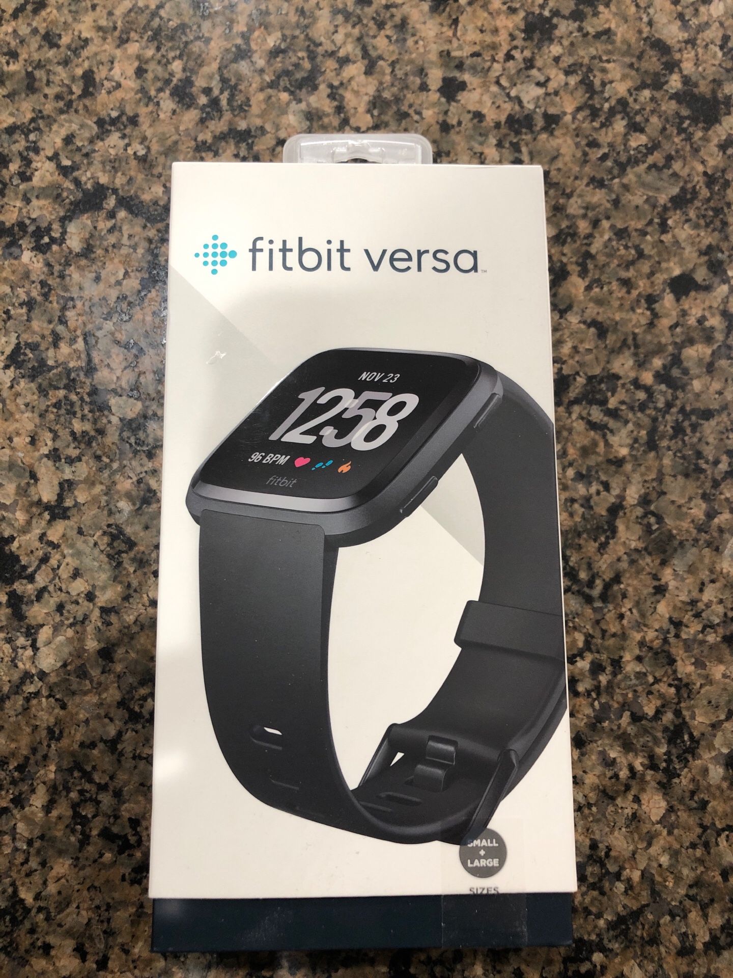 New in box Fitbit Versa smart watch