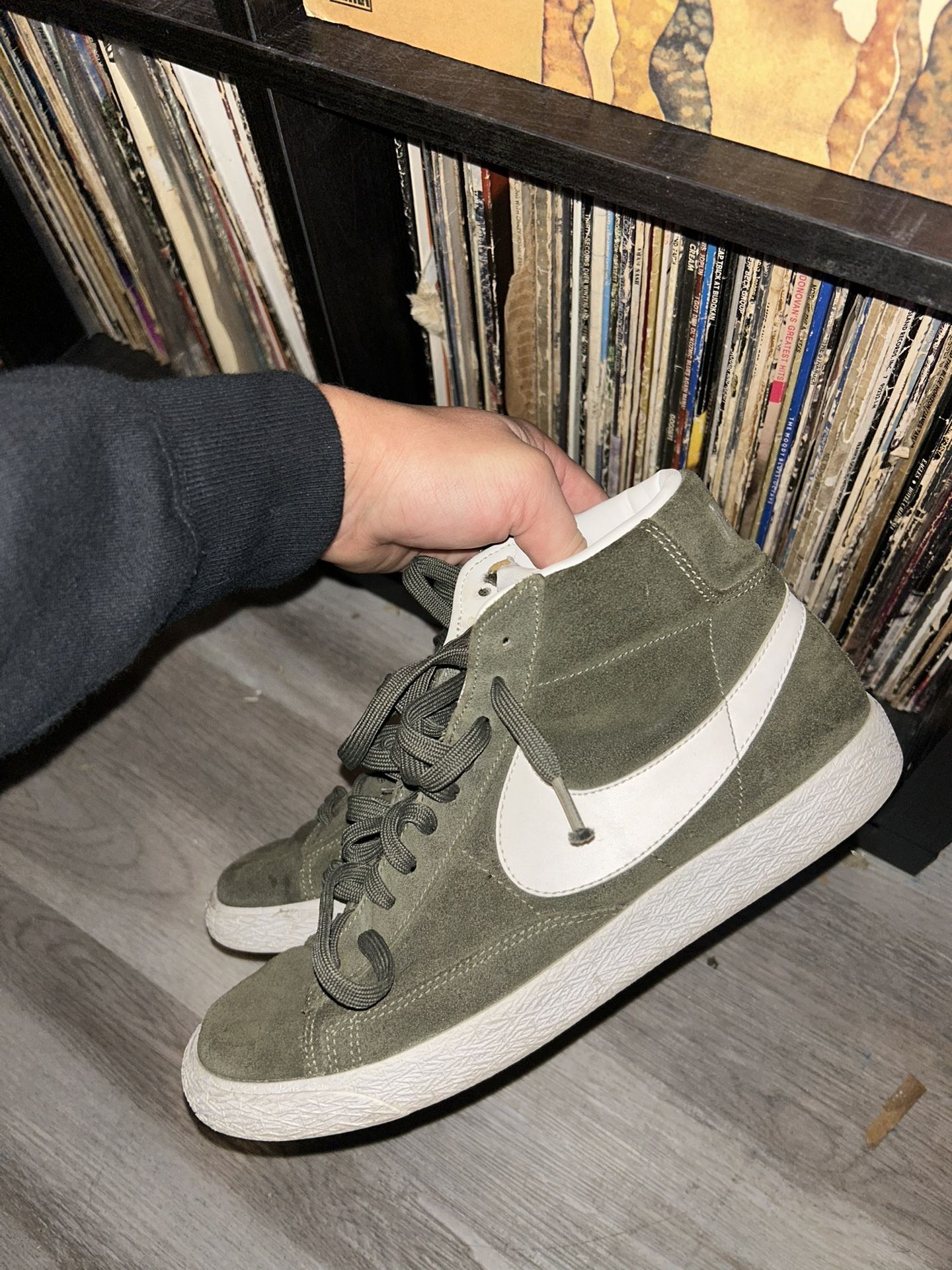 Nike Men's Blazer Mid Premium Urban Haze Green Sneaker Shoe