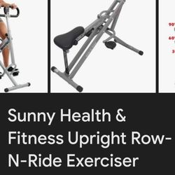 Sunny Health Upright Row N Ride Exerciser