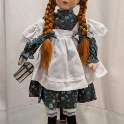 15.5 in Porcelain Doll Red Hair