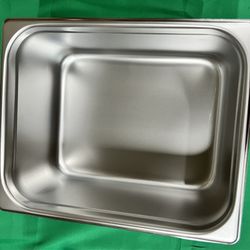 6" Stainless steel Steam Pan Half size
