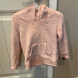 Pink, Fuzzy Hoodie, Carter’s Brand Toddler Size 4
