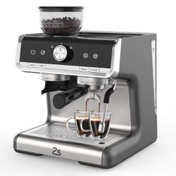 20 Bar Espresso Machine For Home Barista, Coffee Espresso Machine for Cappuccino, Latte, Automatic Espresso Maker with Milk Frother Steam Wand, PID Te