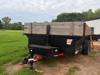 2021 Texas Pride 7x14 Dump Trailer 14K GVWR - Tarp, Ramps, Spare