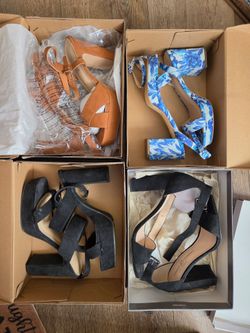 4 Pairs of Women's Heels Size 10