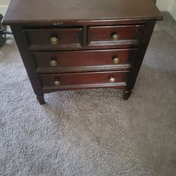 Vintage Jewelry Drawers Solid Wood Dresser Antique 