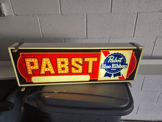 Pabst Blue Ribbon Lighted Beer Sign