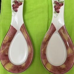 2  Vintage Spoon Rest. Royal Dolton  Vintage Grape Collection  1994. T.C 1193 . $7 Each