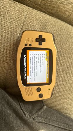 Game Boy Advance Gold Handheld Console