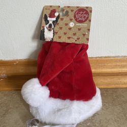 Holiday Trails Santa Paws Dog Hat L-XL