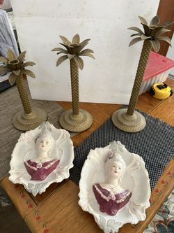 Candle Holders And Ceramic Pictures