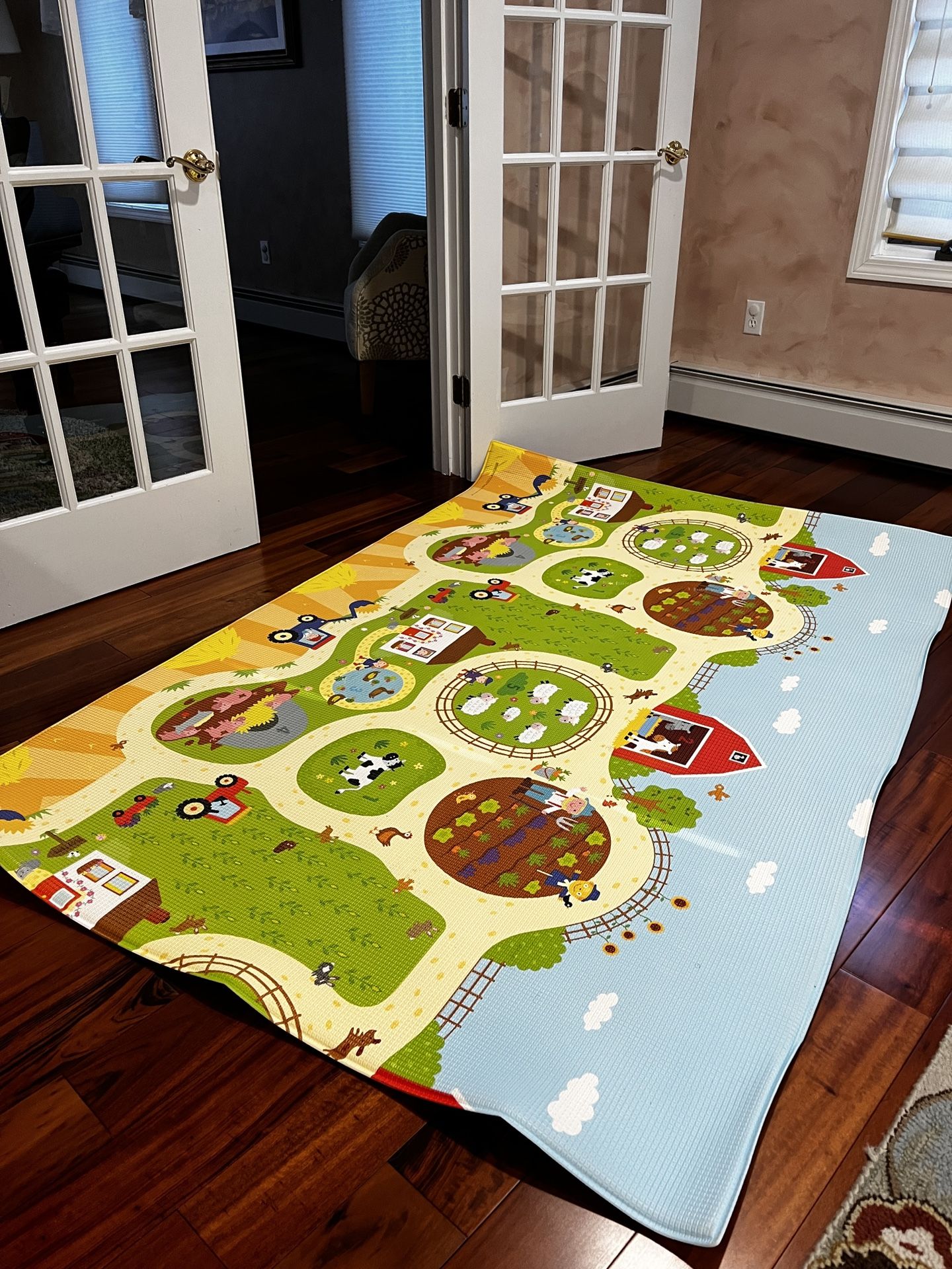 Baby Care Play Mat 82'' x 55'' Original One-Piece Reversible Rolla