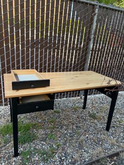 Solid Wood Desk w/ Drawers – $50 OBO