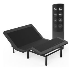 Adjustable Electric Bed Frame - Wireless Remote, Zero Gravity Position, Anti-Snore Feature, Memory Settings,