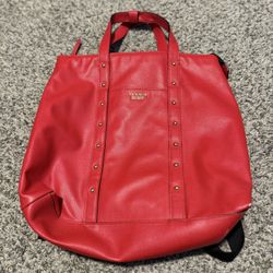 VICTORIA SECRET RED HANDBAG/BACKPACK