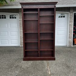 Mahogany Bookcase With Lights
