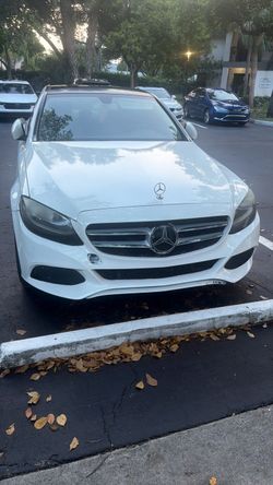 Mercedes-Benz C-Class White Sedan