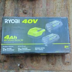 RYOBI 40V Lithium Starter Kit