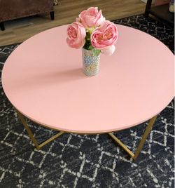 Pink coffee table