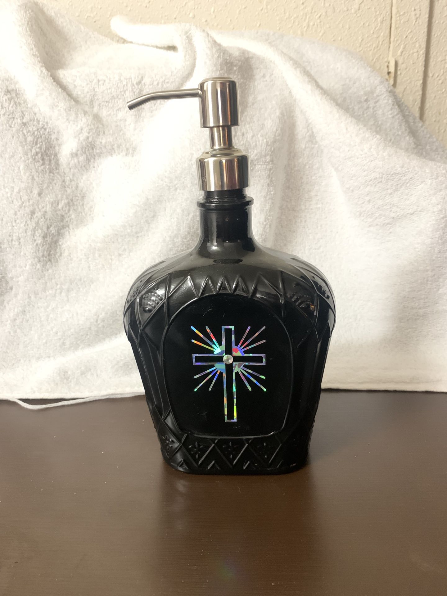 Crown Royal Bottle Made Into A Soap Dispenser