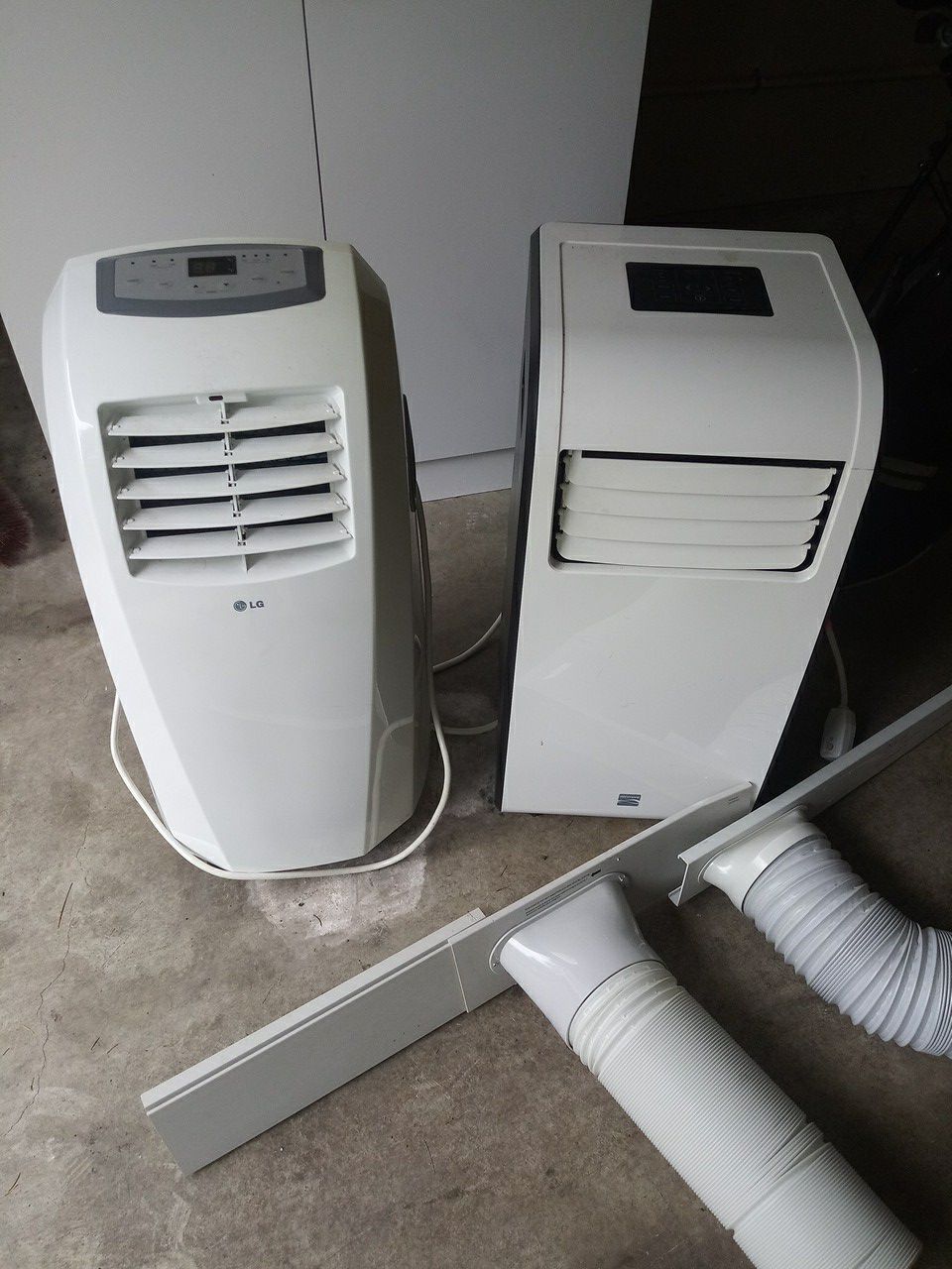 2 portable AC units. LG, Kenmore