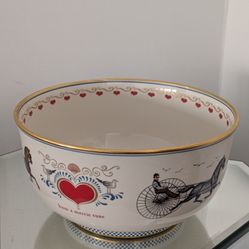 AMERICANA BOWL Charles Wysocki 639 Out Of 3500 Pickard China, New England