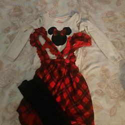 Minie Mouse Dress With Leggings 