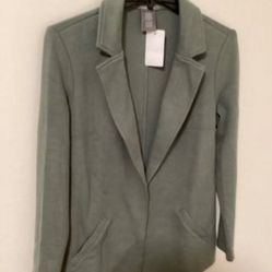 Women's Open Front Sleeve Suit Jacket Blazer 