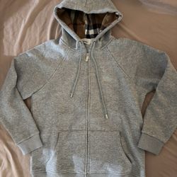 Grey Burbbery Hoodie 