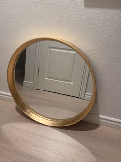 New- Never Used Modern Gold Mirror