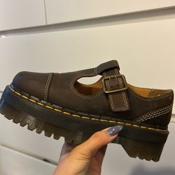 Dr Martens Bethan Mary Jane - Brown leather Size 6