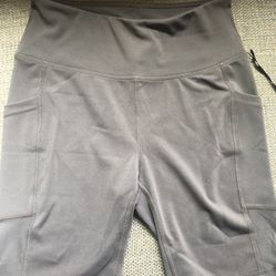 In Motion Biker Grey Shorts  w Mesh Pockets Size S NWT