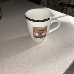 Vintage Coffee mug with coffee graphic #coffee #coffeemug