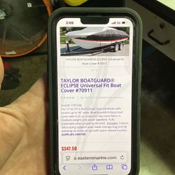 S3 Taylor Boatguard Eclipse Universal Fit Boat Cover 70911 Trailer Rv V Hull New