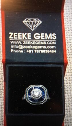 Silver Calibra Cut Ring - Size 7.5