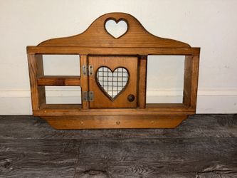 Cottagecore Granny Wooden Heart Shelf
