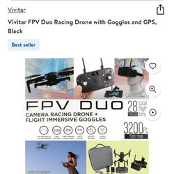 Fpv Racing Drone With Vr Headset