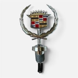 Cadillac Hood Ornament Emblem with Wreath