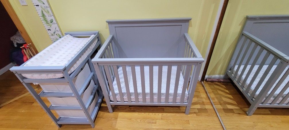 Baby Crib and Changing Table