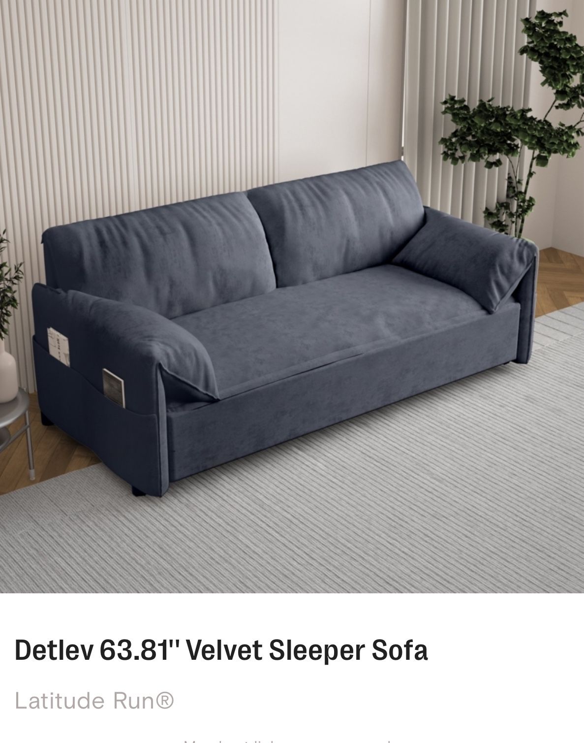 Velvet Sofa Bed