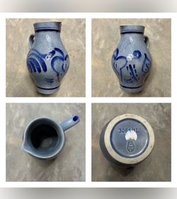 Vintage Marzi & Remy German Salt Glaze Pitcher Jug