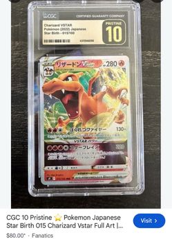 CGC Pristine 10 Charizard VSTAR Japanese Pokemon Card