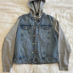 Denim Jacket with Hoodie