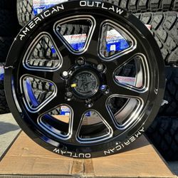 American Outlaw 6x139.7 Wheels And Tires GMC Toyota Chevy 17 Inch!!!
