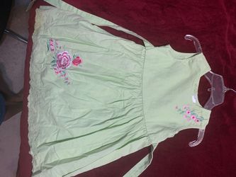 Light green blue Beri boulevard linen and cotton dress size 6x